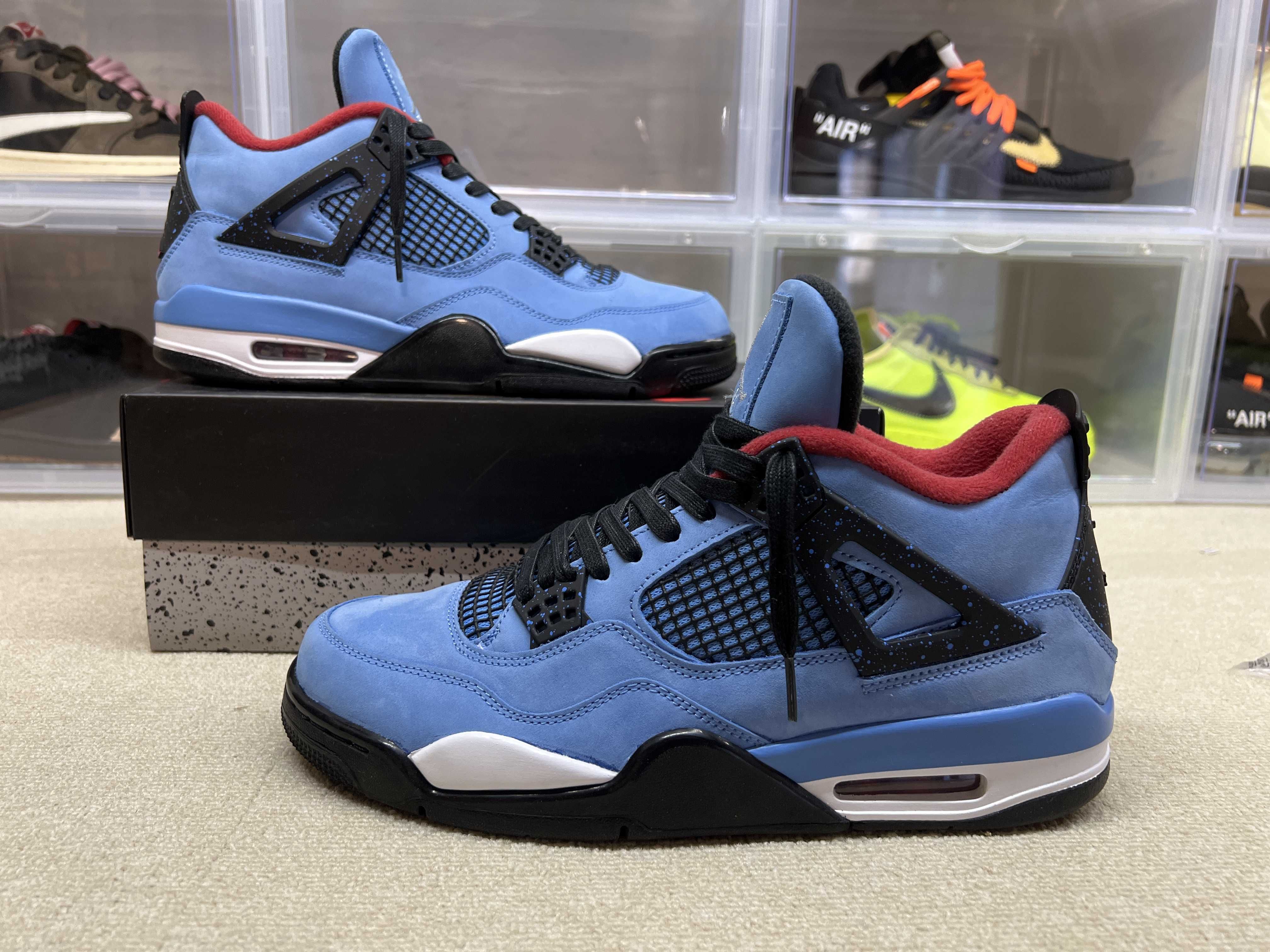 Travis Scott × Nike Air Jordan 4 Retro Cactus Jack "University Blue"
