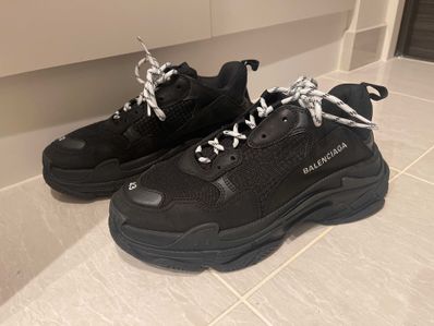 Balenciaga Triple S "Black White Laces"