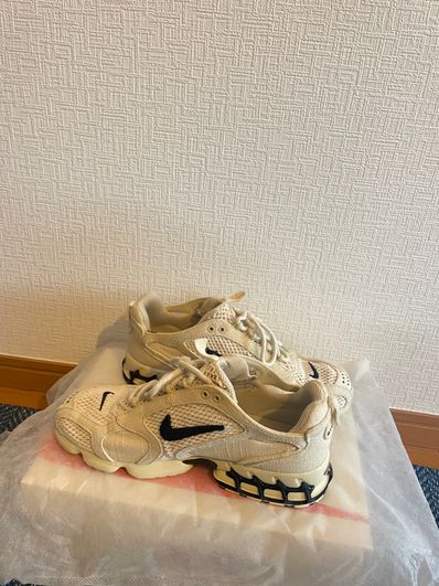 Stussy × Nike Air Zoom Spiridon CG 2 "Fossil/Black"