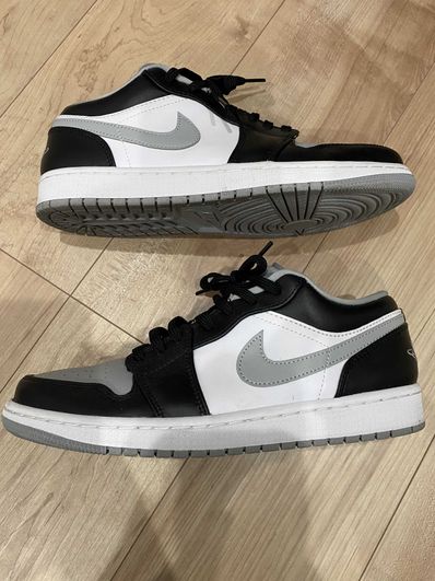 NIKE AIR JORDAN 1 LOW "BLACK/LIGHT SMOKE GREY"