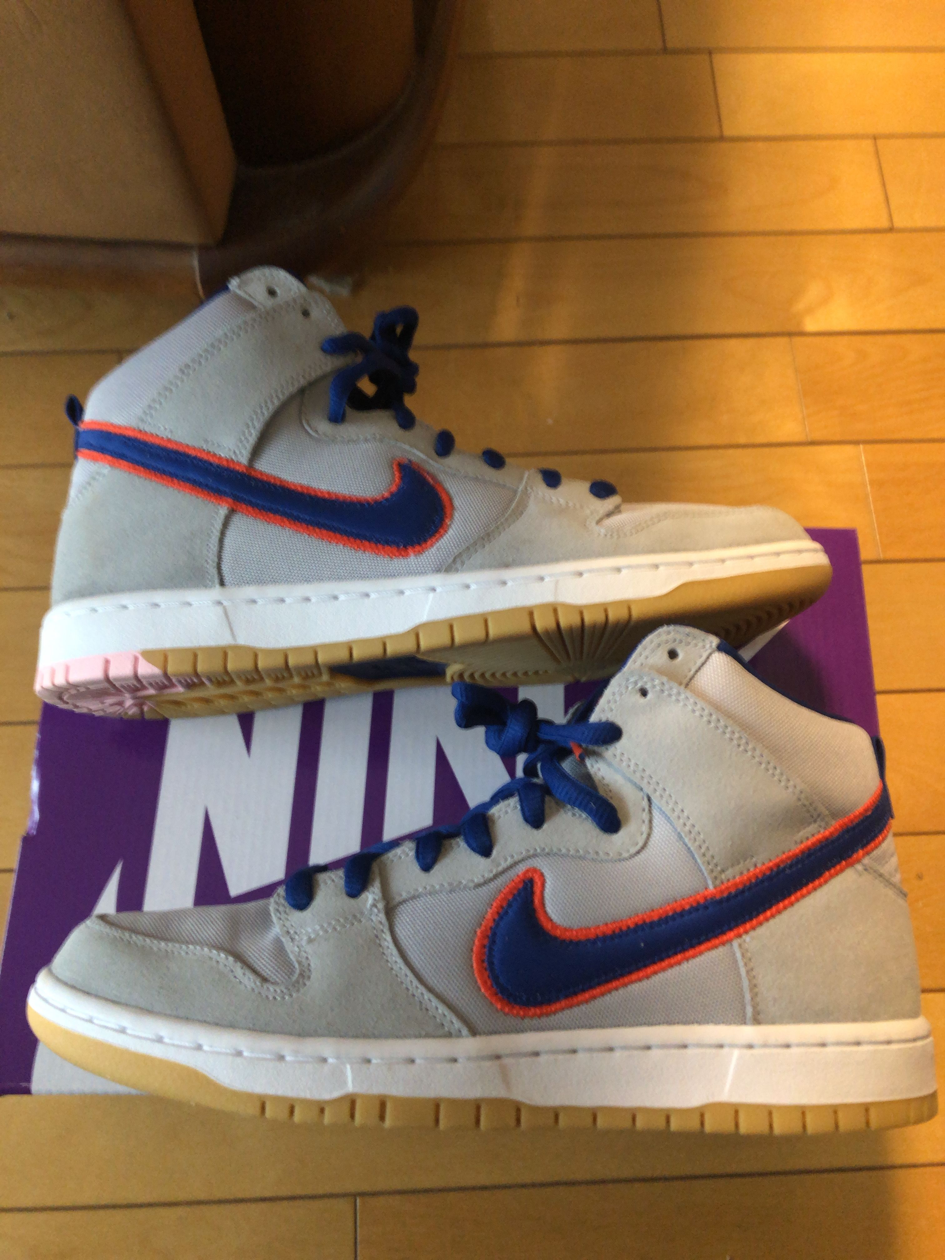Nike SB Dunk High "Rush Blue and Team Orange/New York Mets"