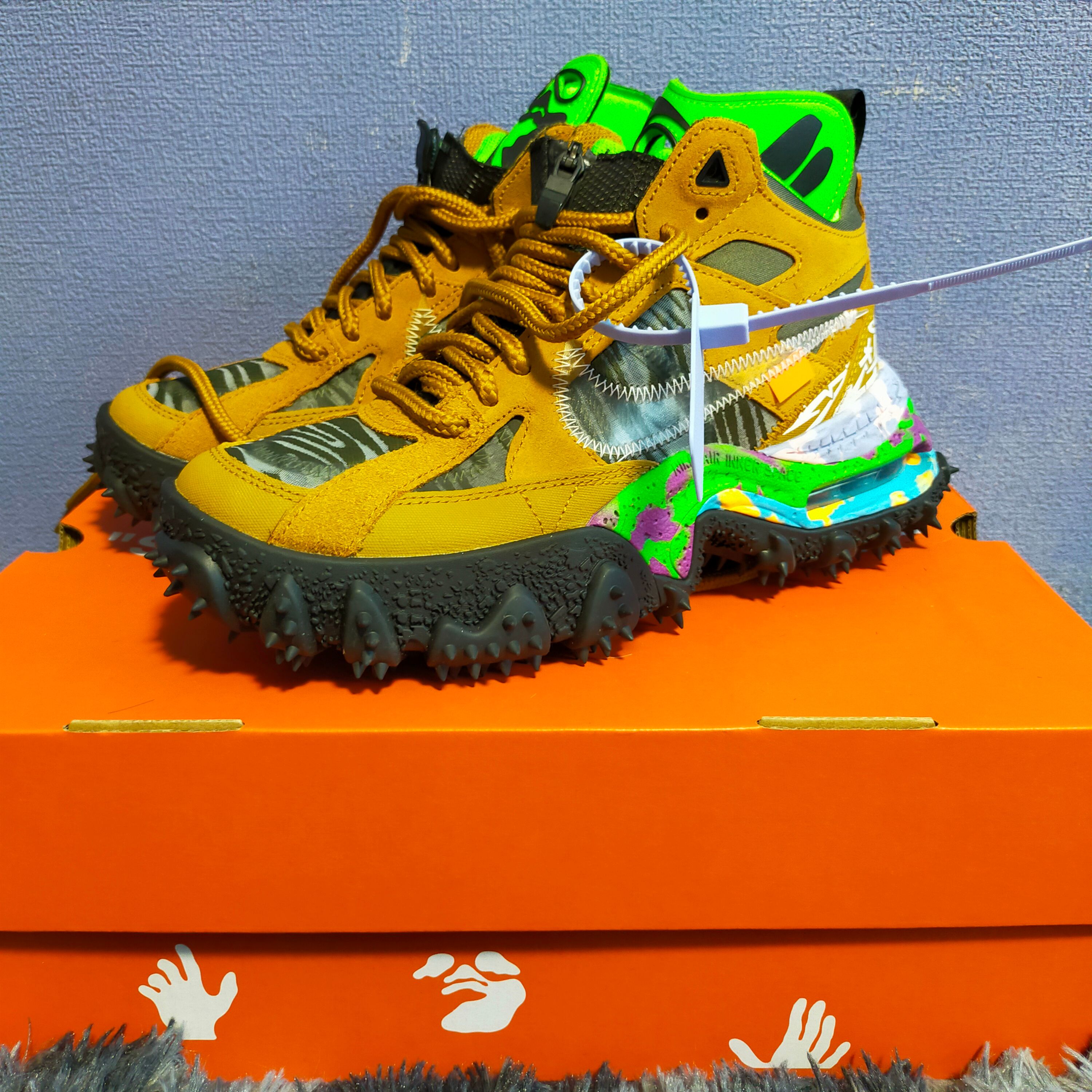 Off-White × Nike Air Terra Forma "Wheat and Green Strike"