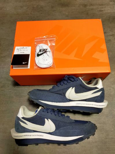 Fragment × sacai × Nike LD Waffle "Blackended Blue"