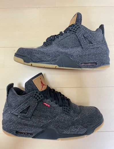 Nike × Levi's Air Jordan 4 "Black Denim" (Tag: LEVIS®)