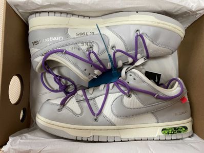 Off-White × Nike Dunk Low "Sail/Neutral Gray"