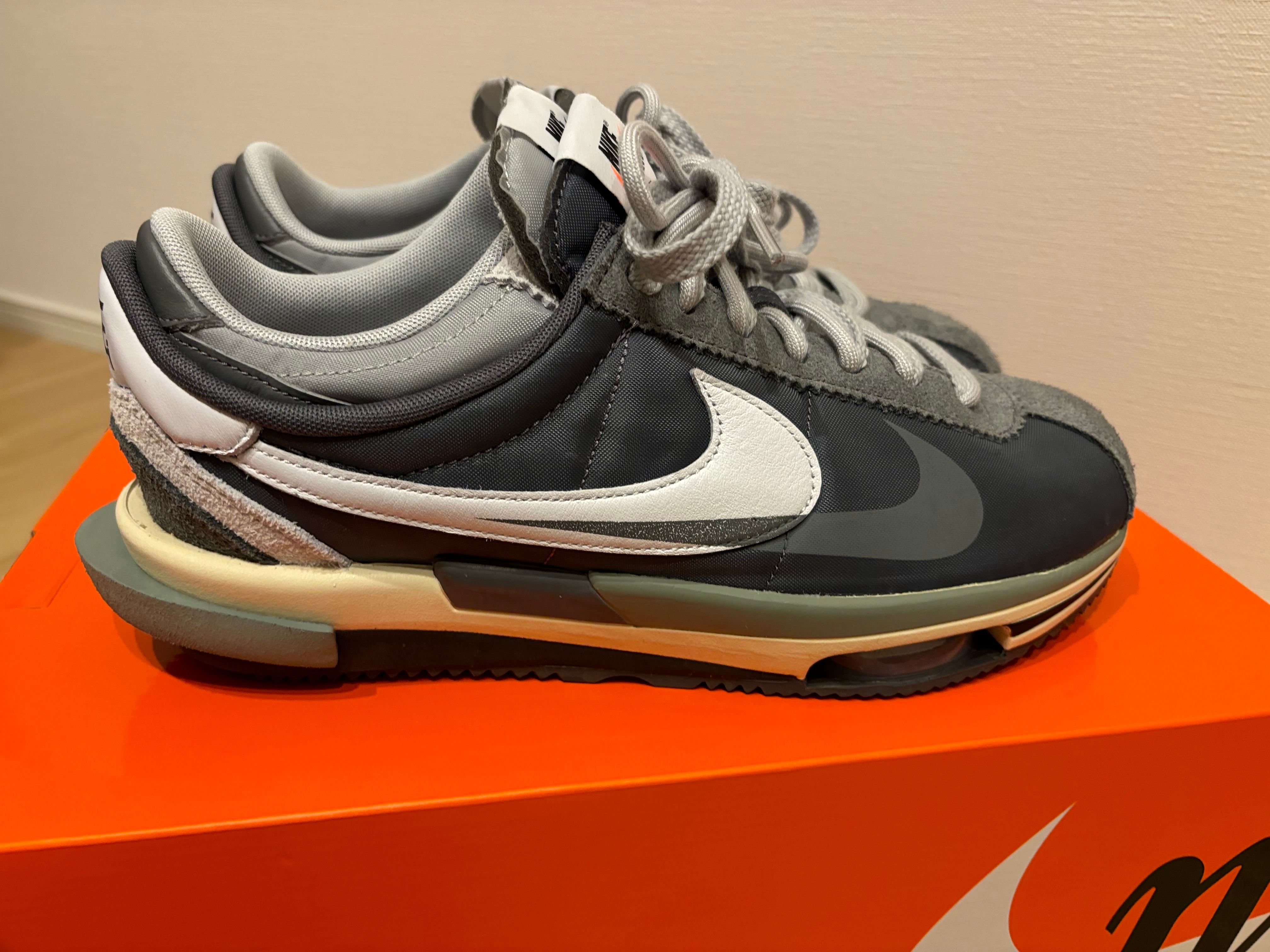sacai × Nike Zoom Cortez "Iron Grey"