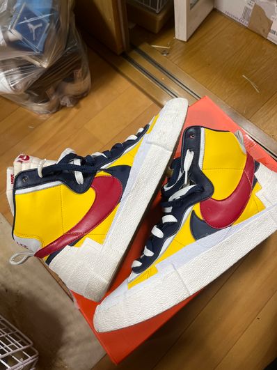 sacai × Nike Blazer Mid "Varsity Maize/Varsity Red"