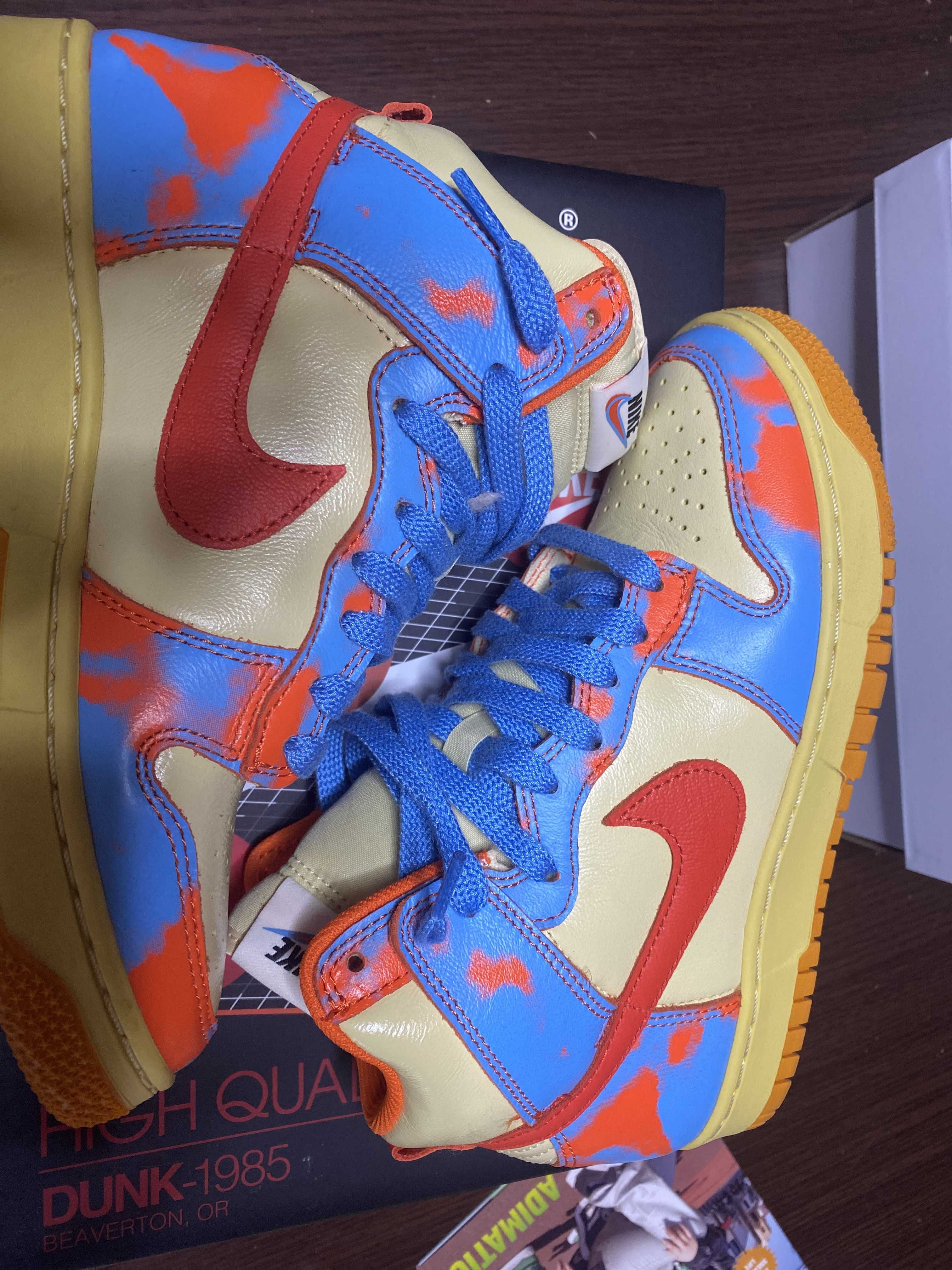 Nike Dunk High 1985 SP "Orange Acid Wash"