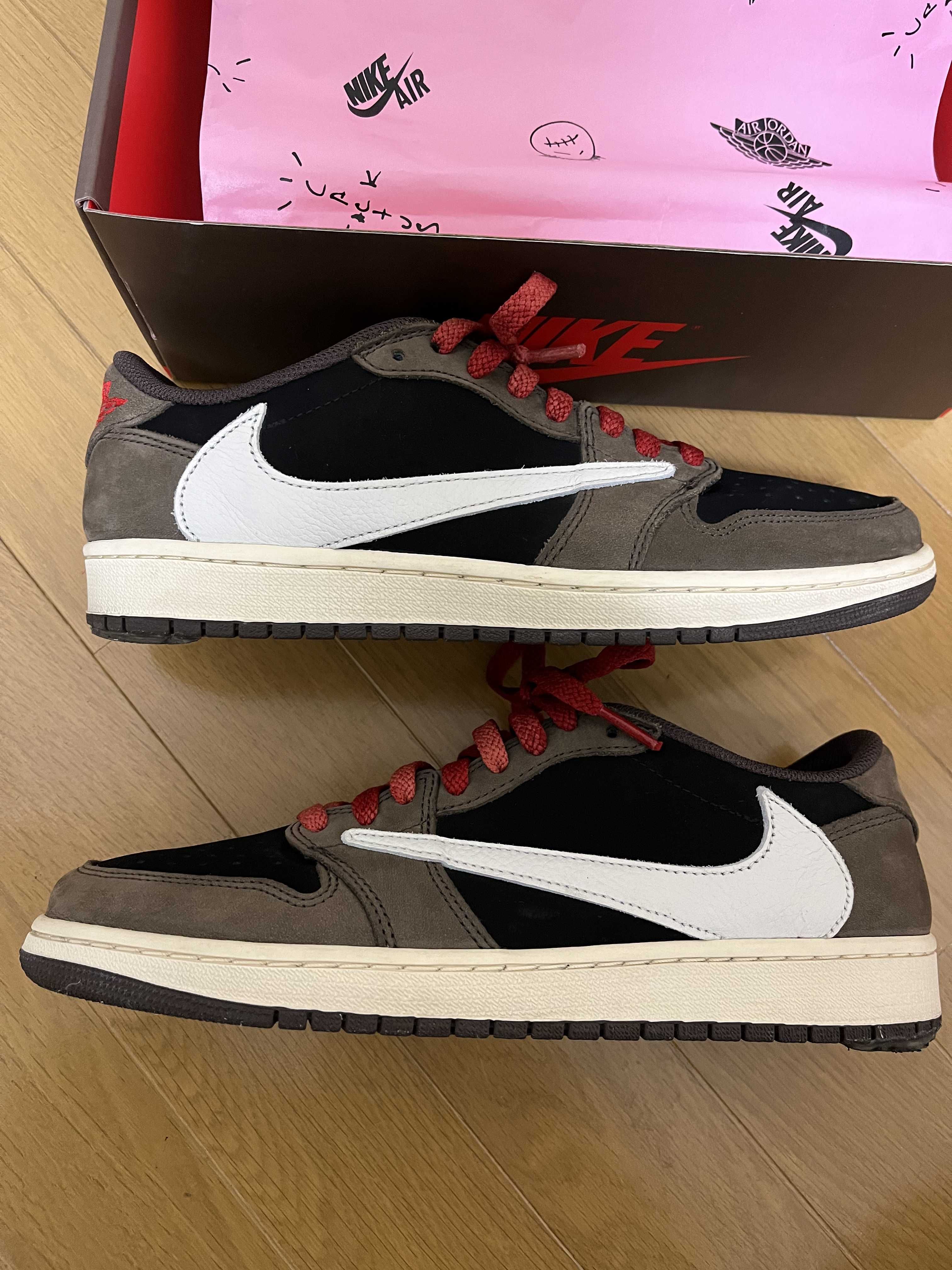 Travis Scott × Nike Air Jordan 1 Low OG SP-T  "Black/Dark Mocha"