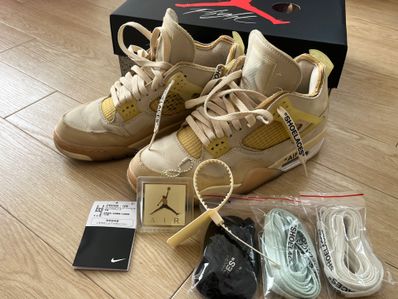 Off-White × Nike Women's Air Jordan 4 SP "Sail"