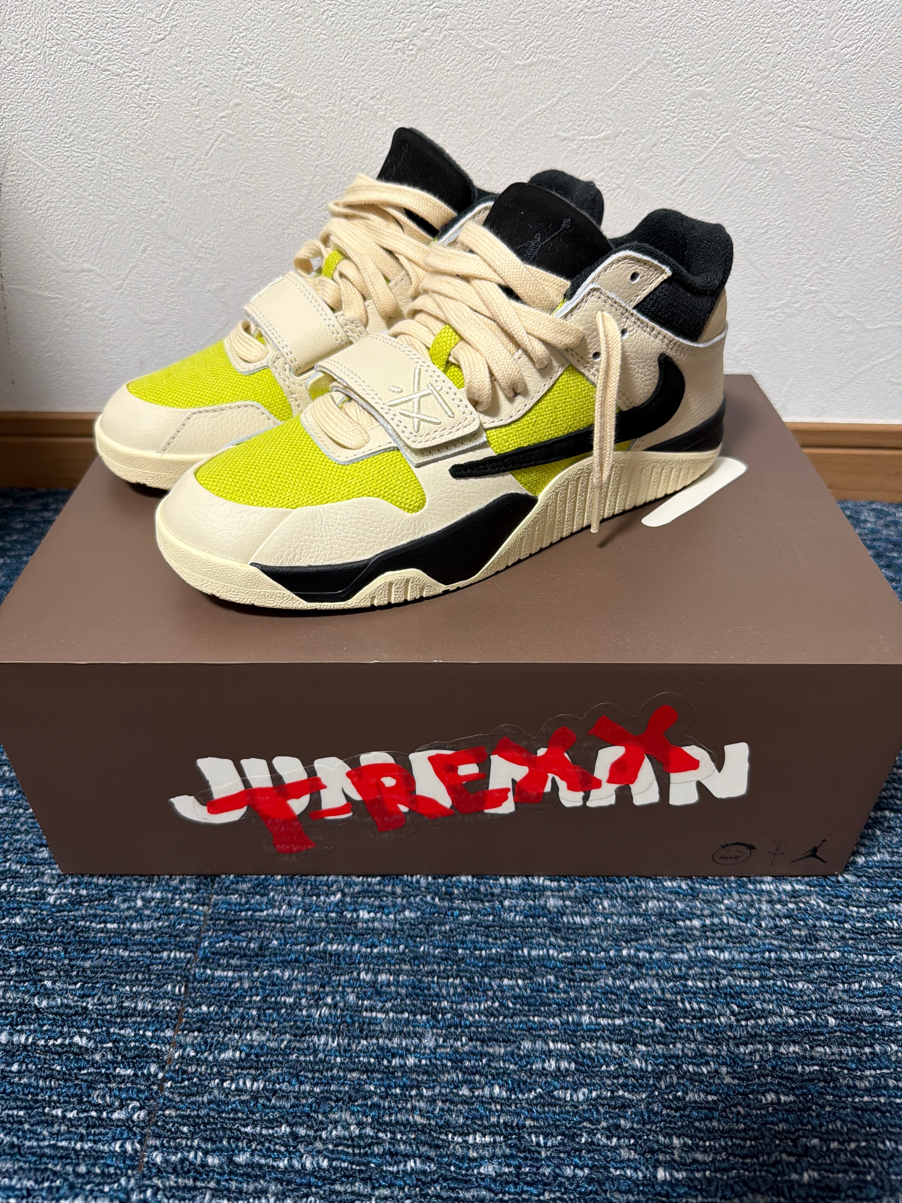 Travis Scott × Nike Jordan Jumpman Jack TR CJ1 T-Rexx "Bright Cactus"