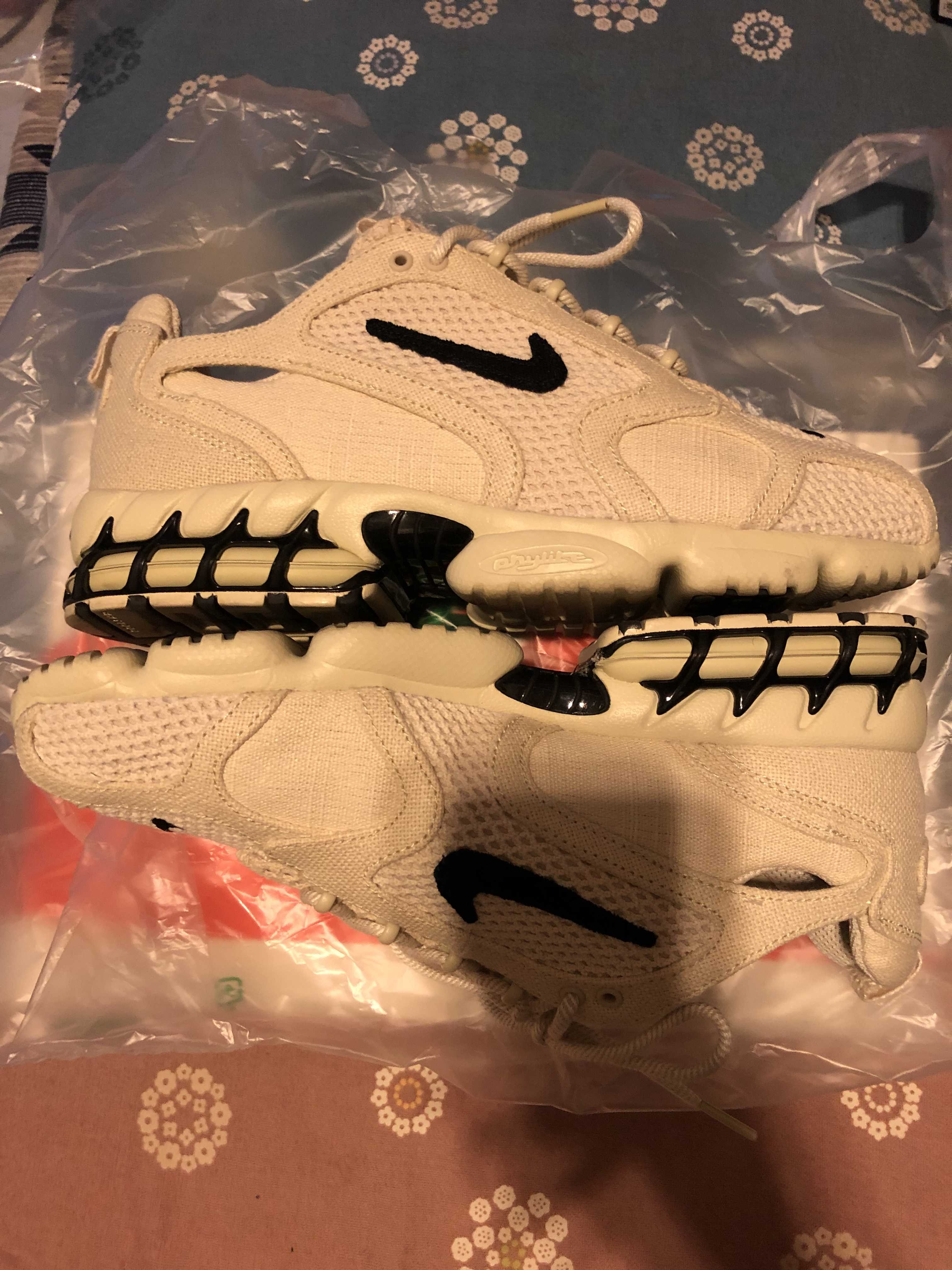 Stussy × Nike Air Zoom Spiridon CG 2 "Fossil/Black"