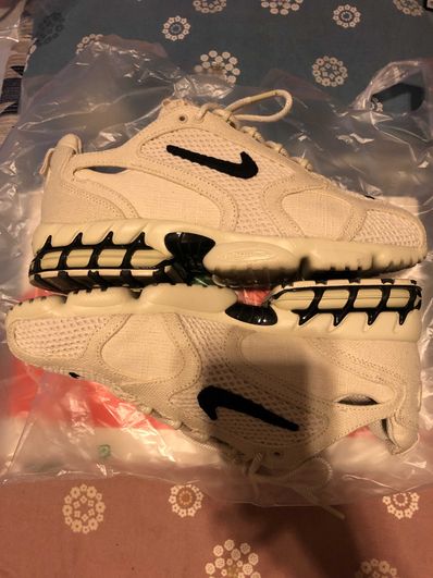 Stussy × Nike Air Zoom Spiridon CG 2 "Fossil/Black"