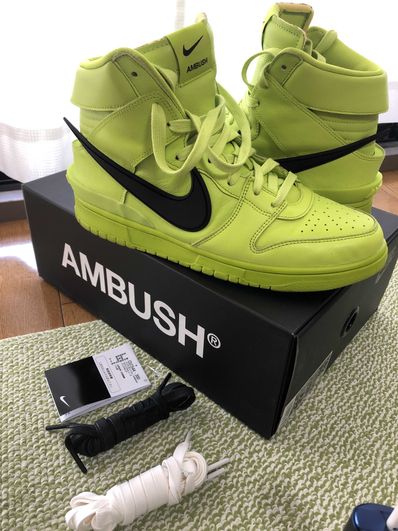 AMBUSH × NIKE DUNK HIGH "FLASH LIME"