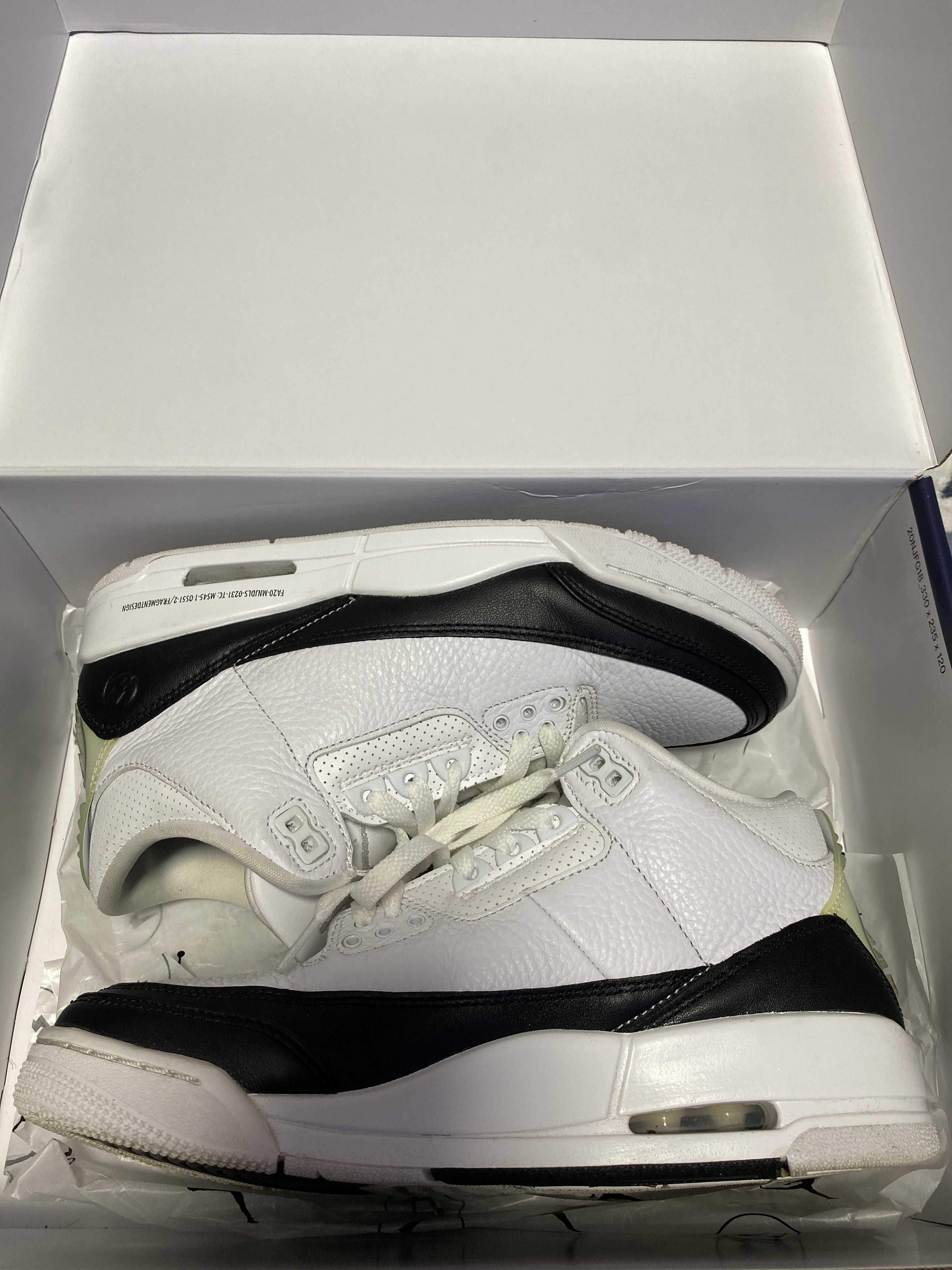 Fragment × Nike Air Jordan 3 "White/Black"