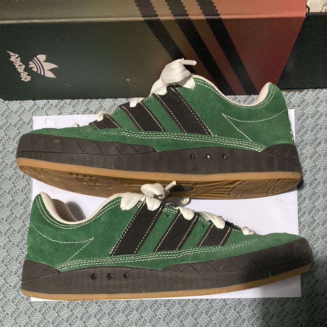 YNuK × adidas Adimatic "Dark Green/Core Black/Off White"