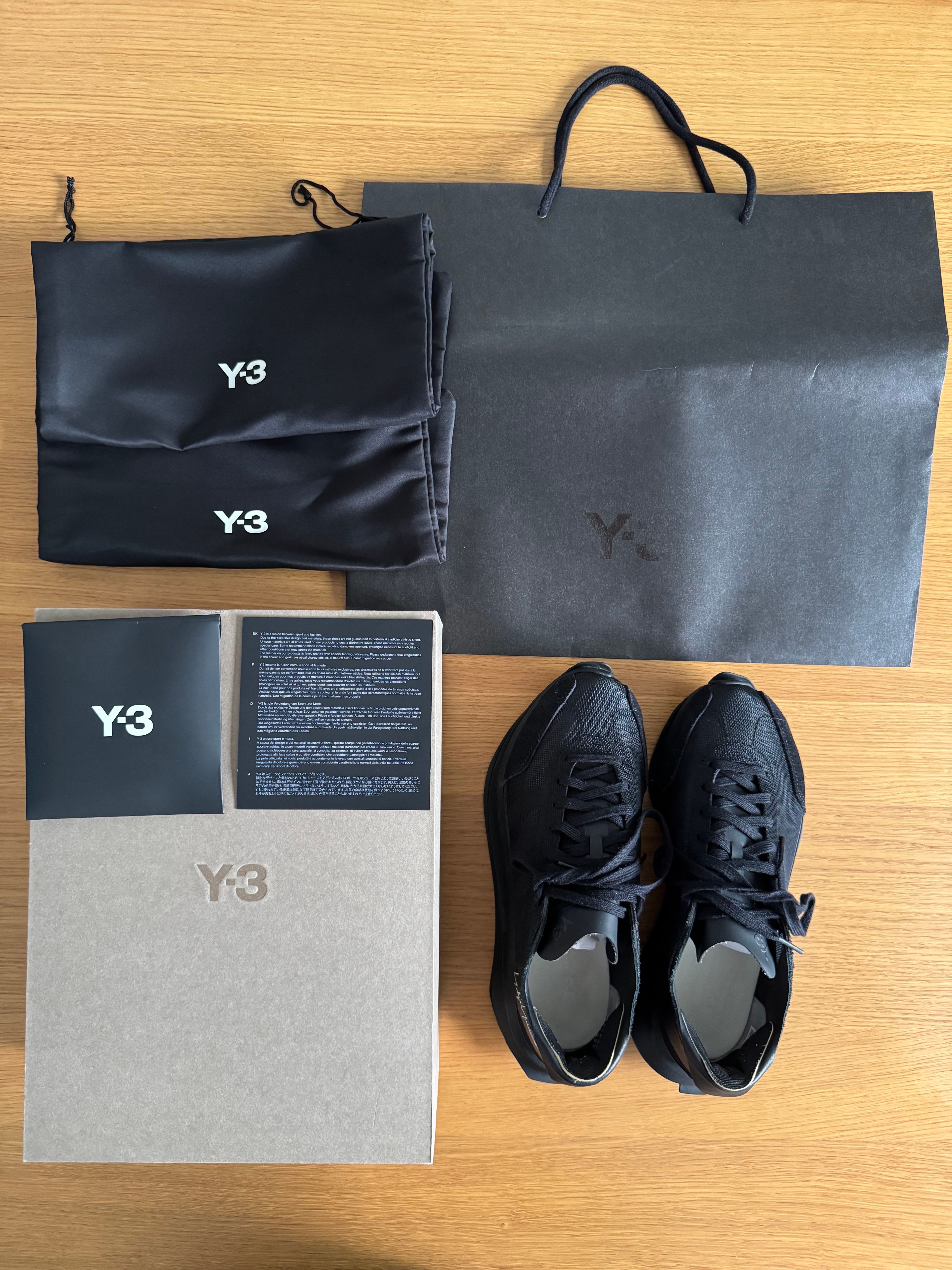 adidas Y-3 S-Gendo Run "Black/Black/Talc"