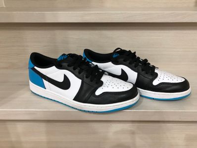 Nike Air Jordan 1 Low OG "Black and Dark Powder Blue/UNC"