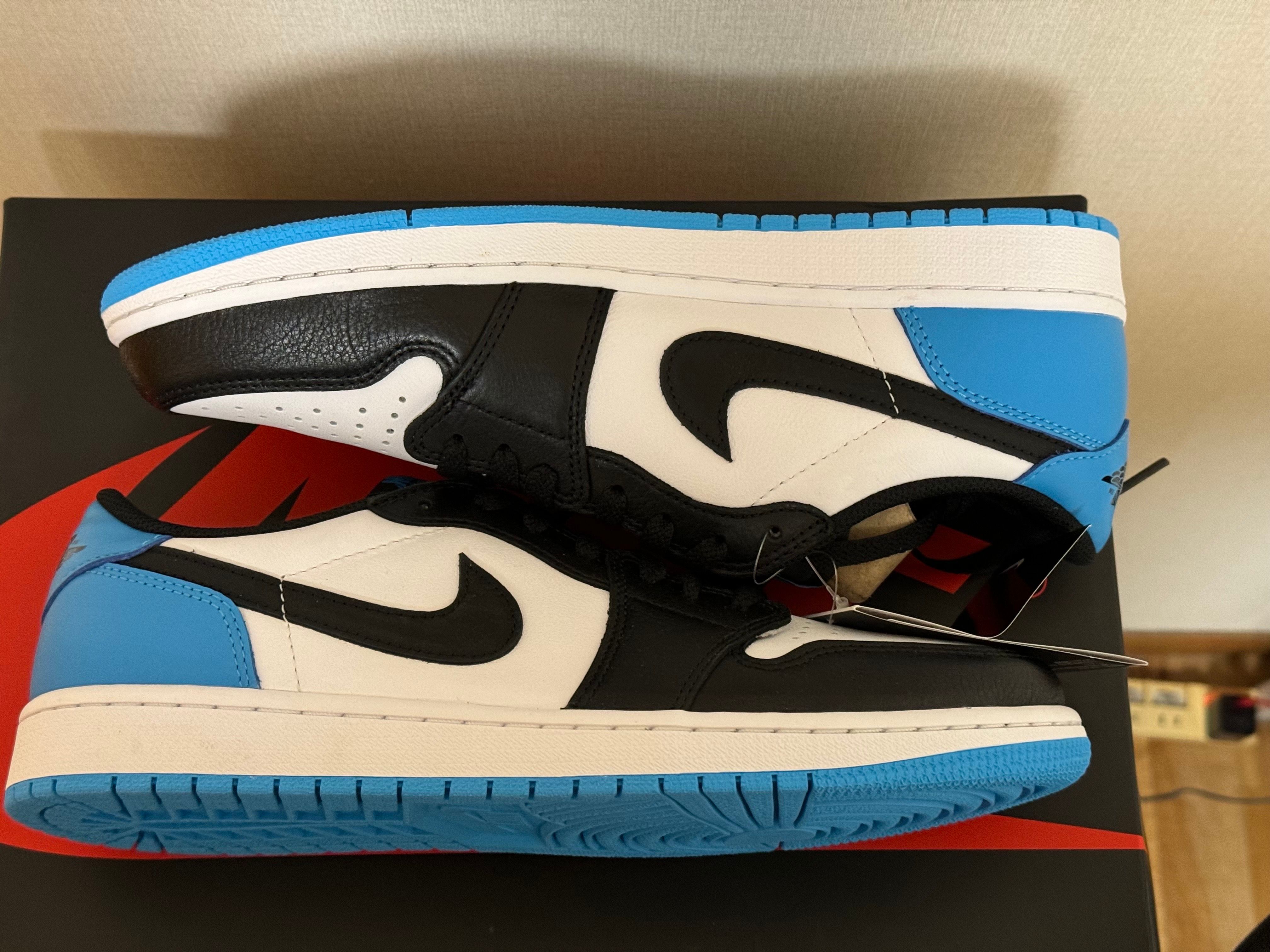 Nike Air Jordan 1 Low OG "Black and Dark Powder Blue/UNC"