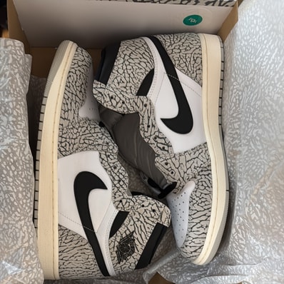 Nike Air Jordan 1 High OG "White Cement/Safari"