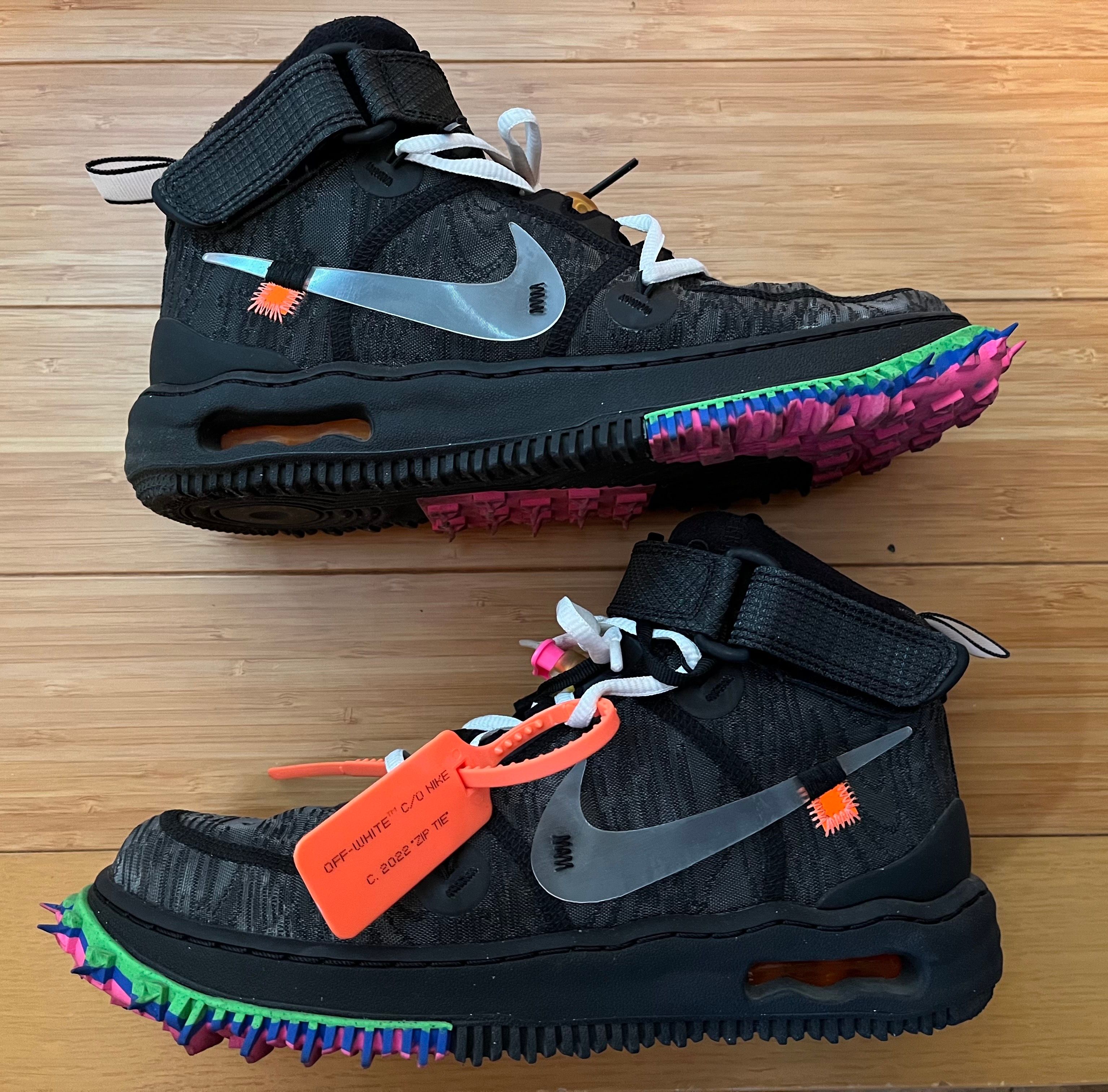 Off-White × Nike Air Force 1 Mid "Black"