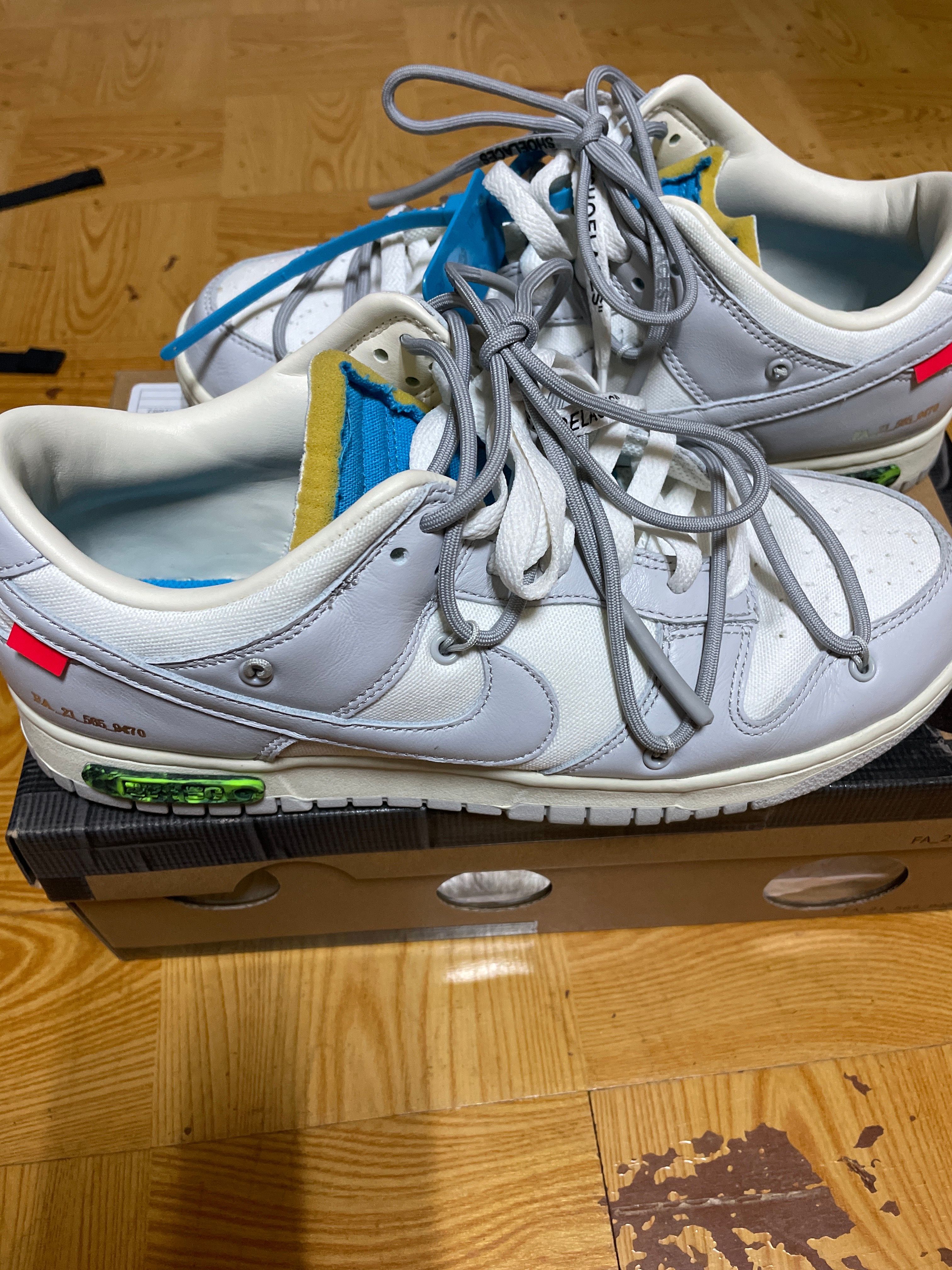 Off-White × Nike Dunk Low "Sail/Neutral Gray"