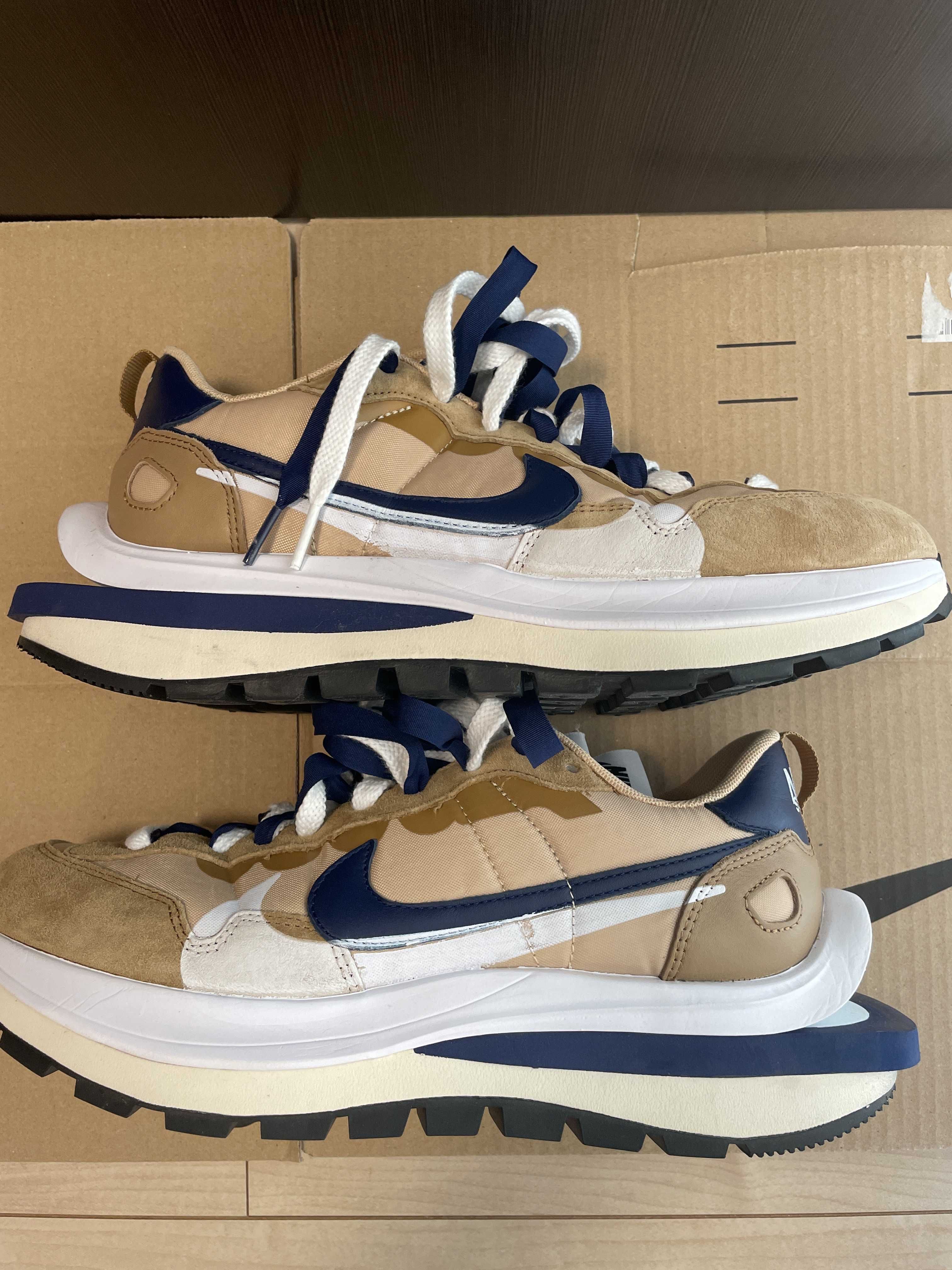 Sacai × Nike Vapor Waffle "Sesame And Blue Void"