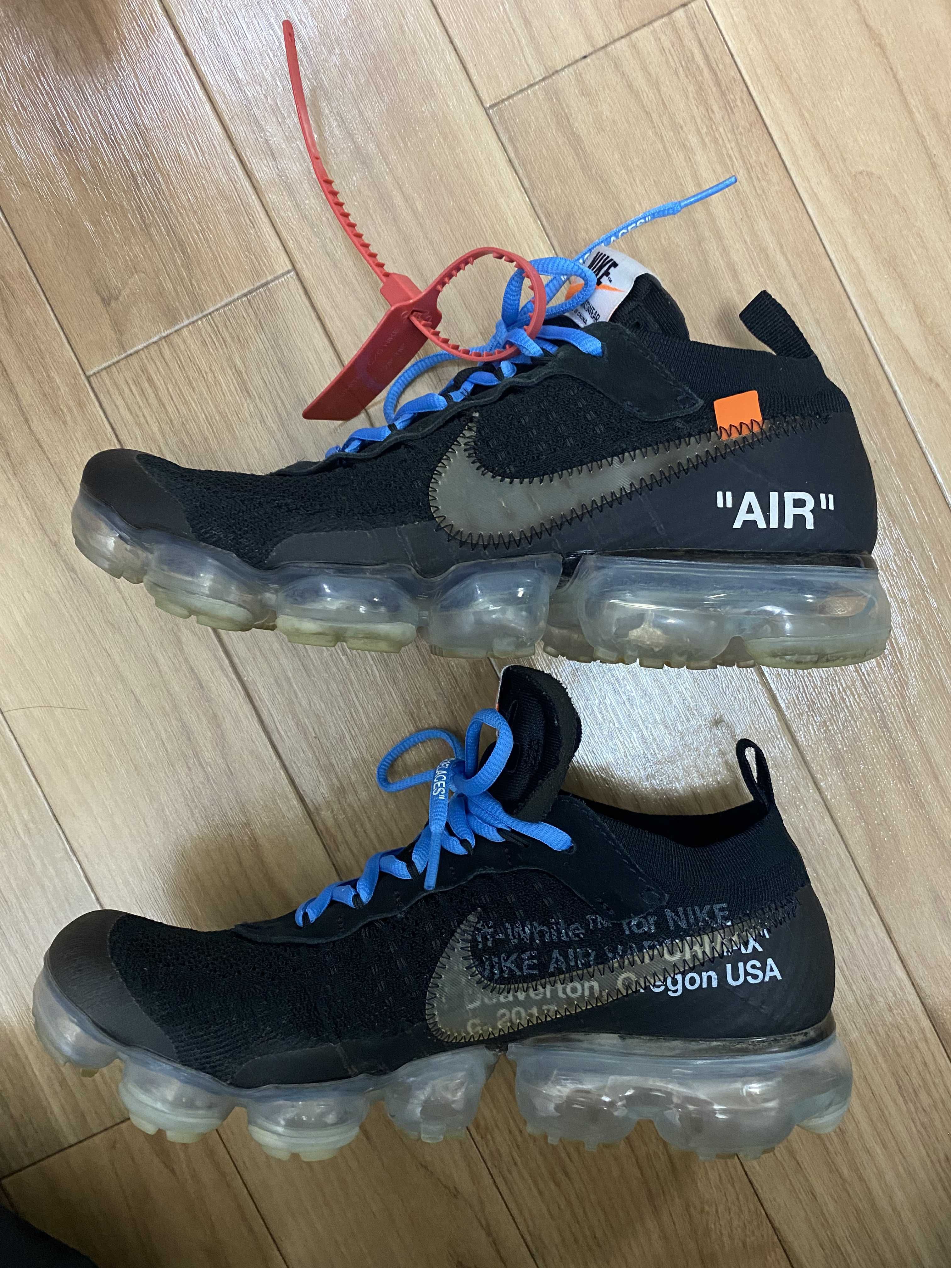 Off-White × Nike Air Vapormax "Black/Total Orange/Clear"