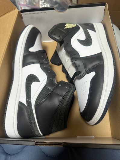 Nike Air Jordan 1 Mid "Panda Elephant/Safari"