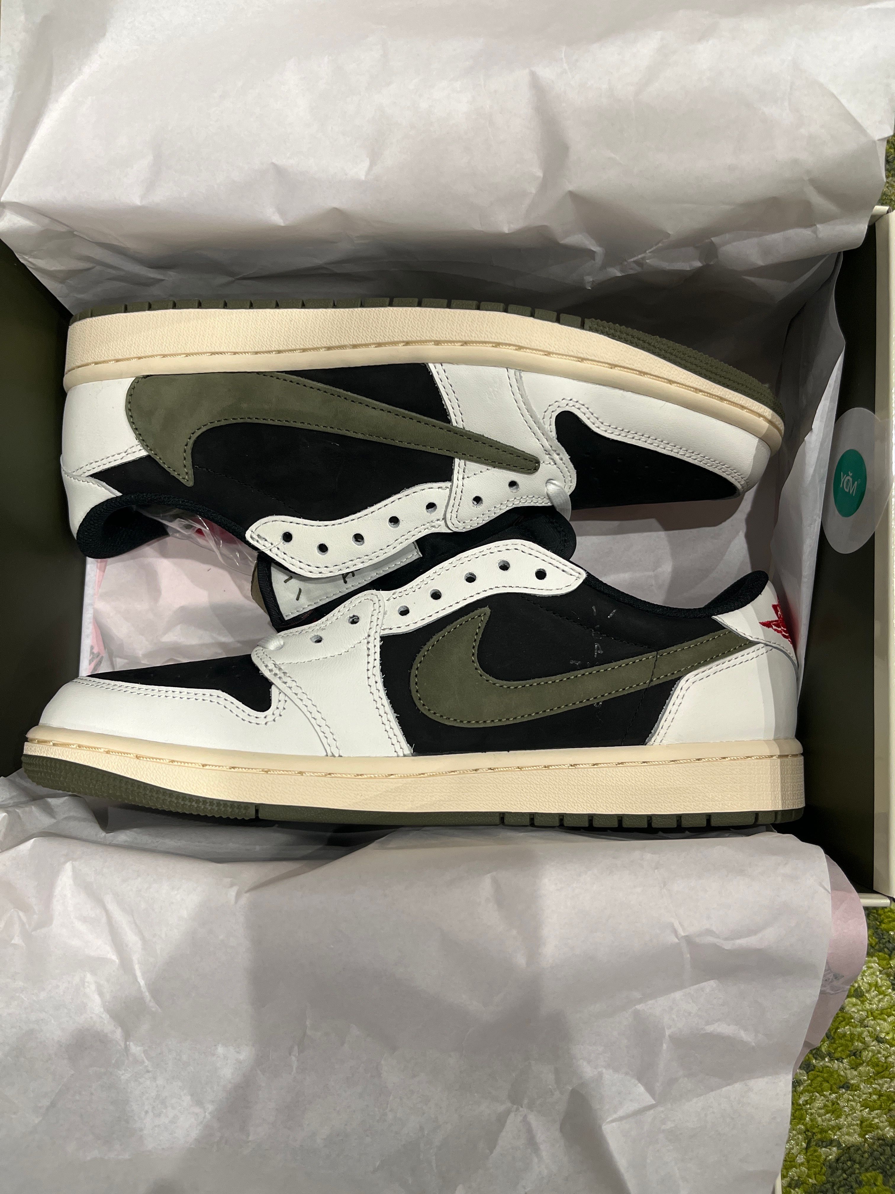 Travis Scott × Nike Women's Air Jordan 1 Low OG "Medium Olive"