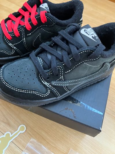 Travis Scott × Nike TD Air Jordan 1 Low OG "Black Phantom"
