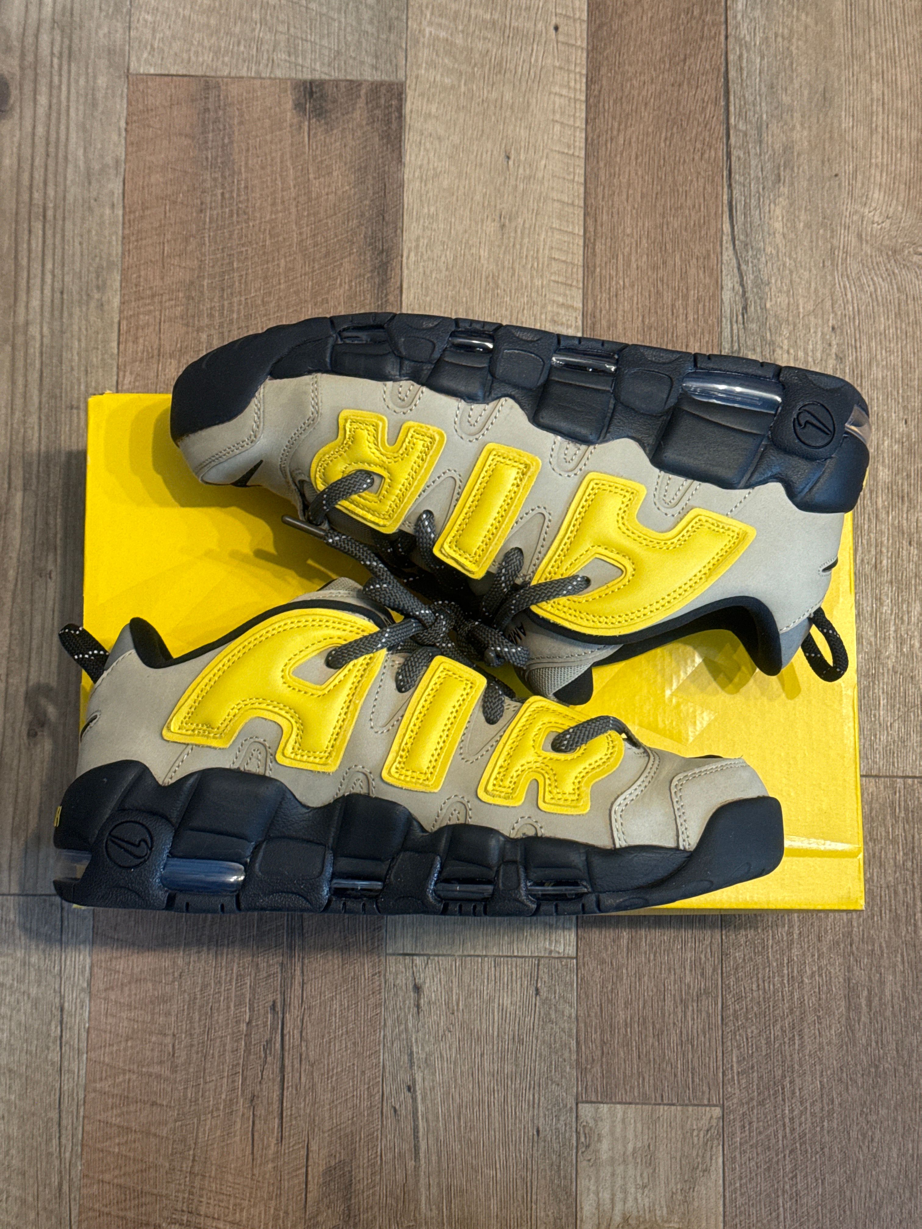 AMBUSH × Nike Air More Uptempo Low "Vivid Sulfur and Limestone"