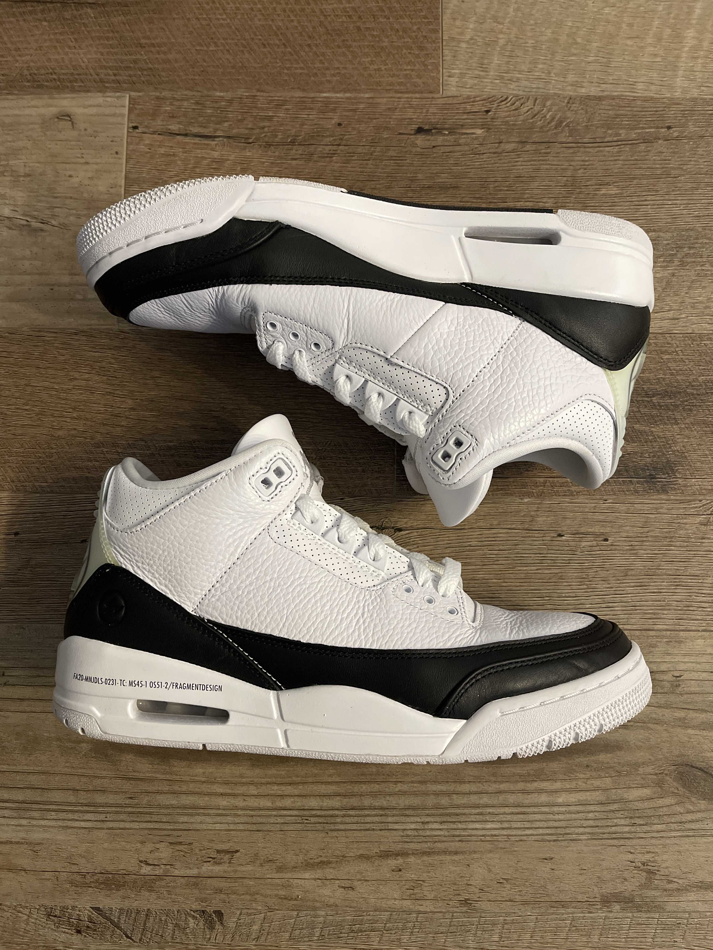 Fragment × Nike Air Jordan 3 "White/Black"