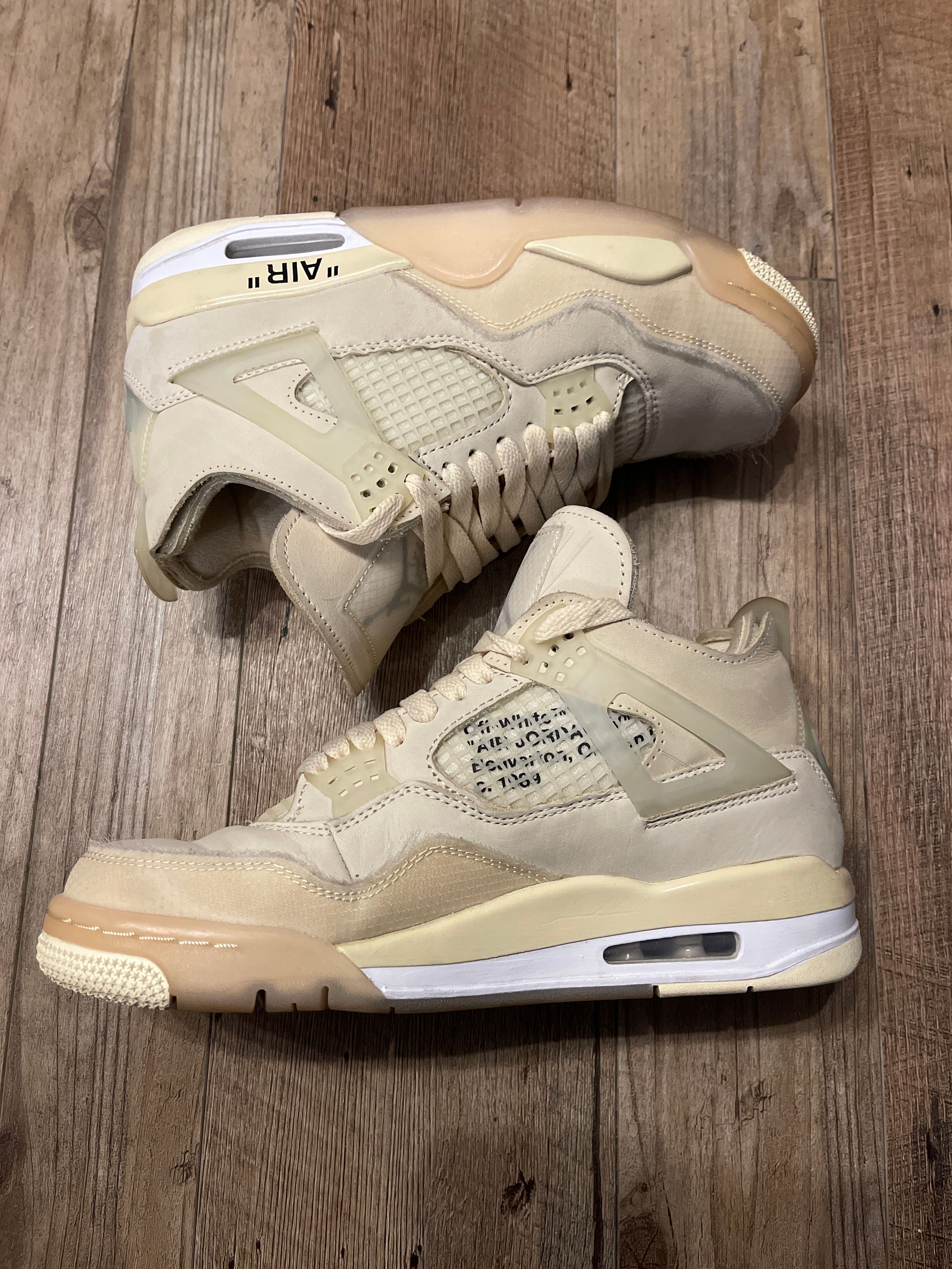 Off-White × Nike Women's Air Jordan 4 SP "Sail"