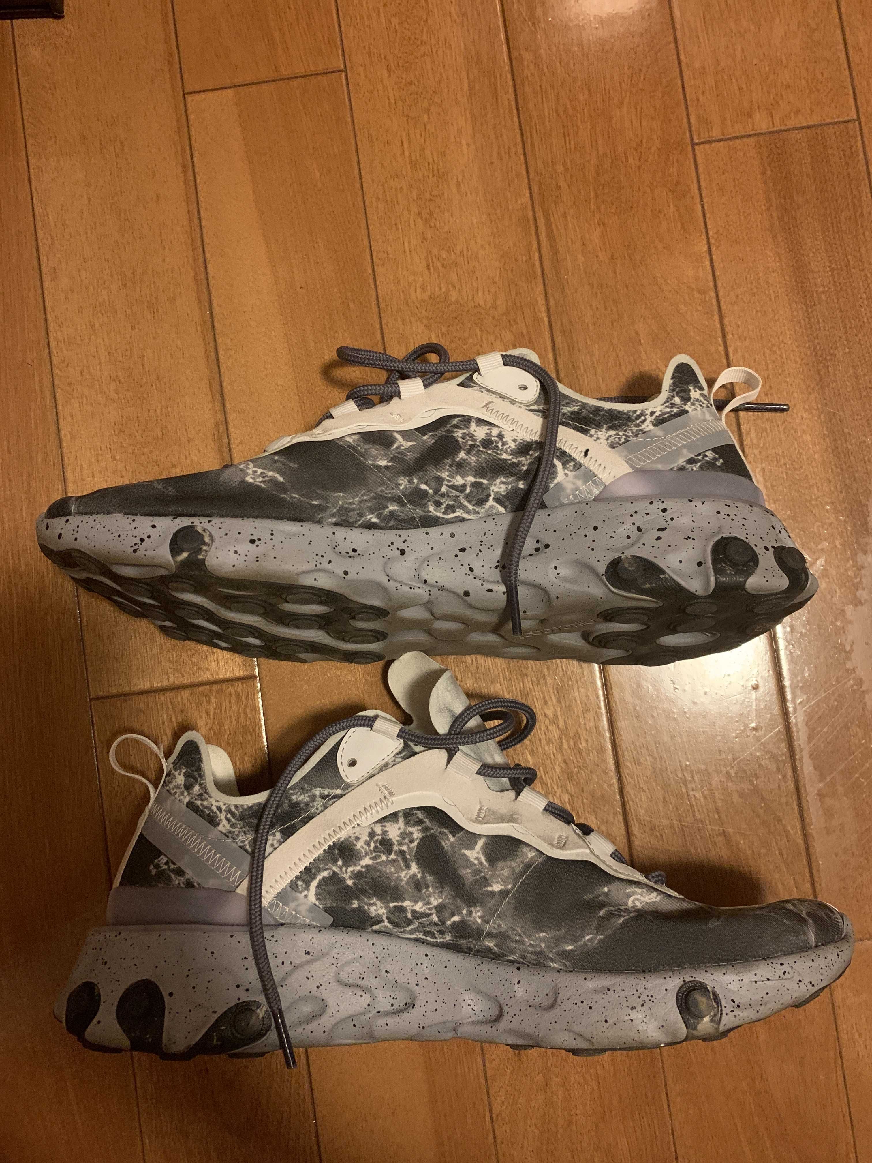 KENDRICK LAMAR×NIKE REACT ELEMENT 55 "PURE PLATINUM/CLEAR-WOLF GREY-BLACK"