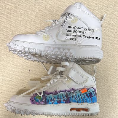 Off-White × Nike Air Force 1 Mid "Graffiti"