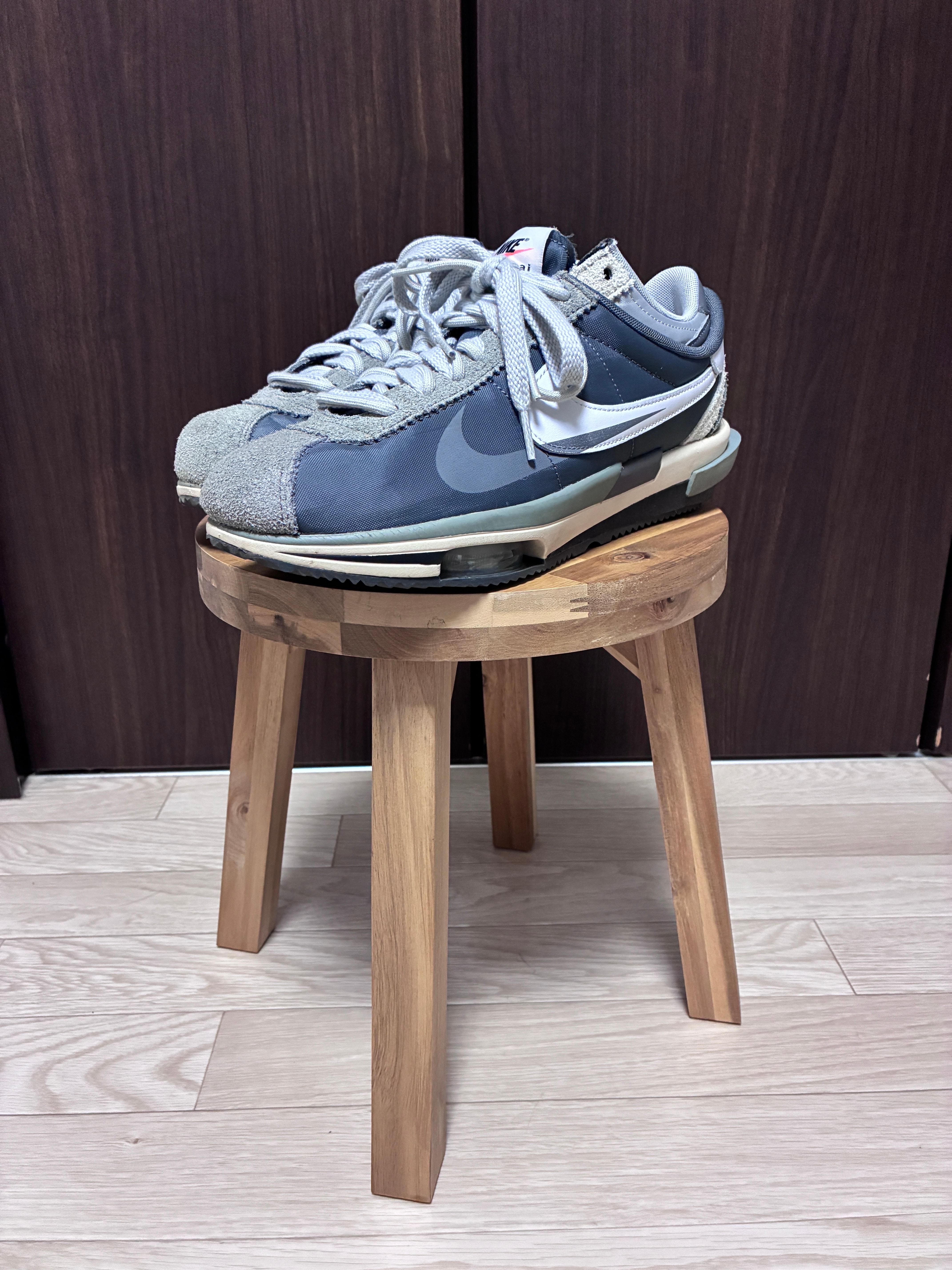 sacai × Nike Zoom Cortez "Iron Grey"