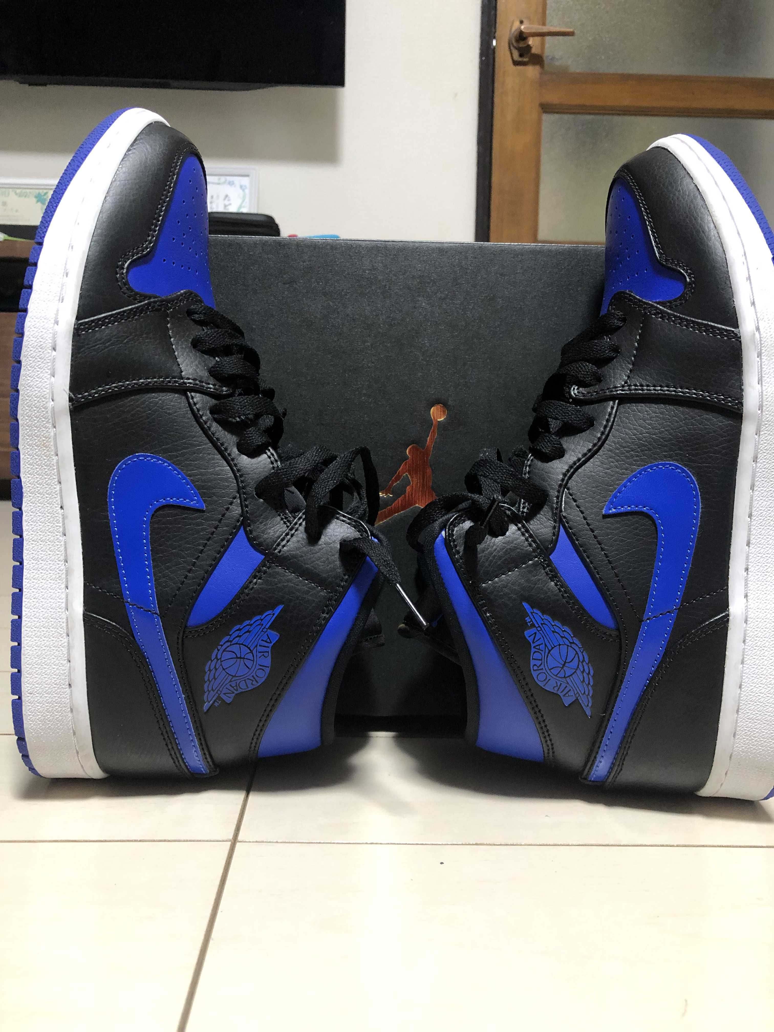 NIKE AIR JORDAN 1 MID "BLACK/BLUE"