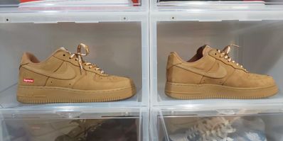 Supreme × Nike Air Force 1 Low "Flax/Wheat"
