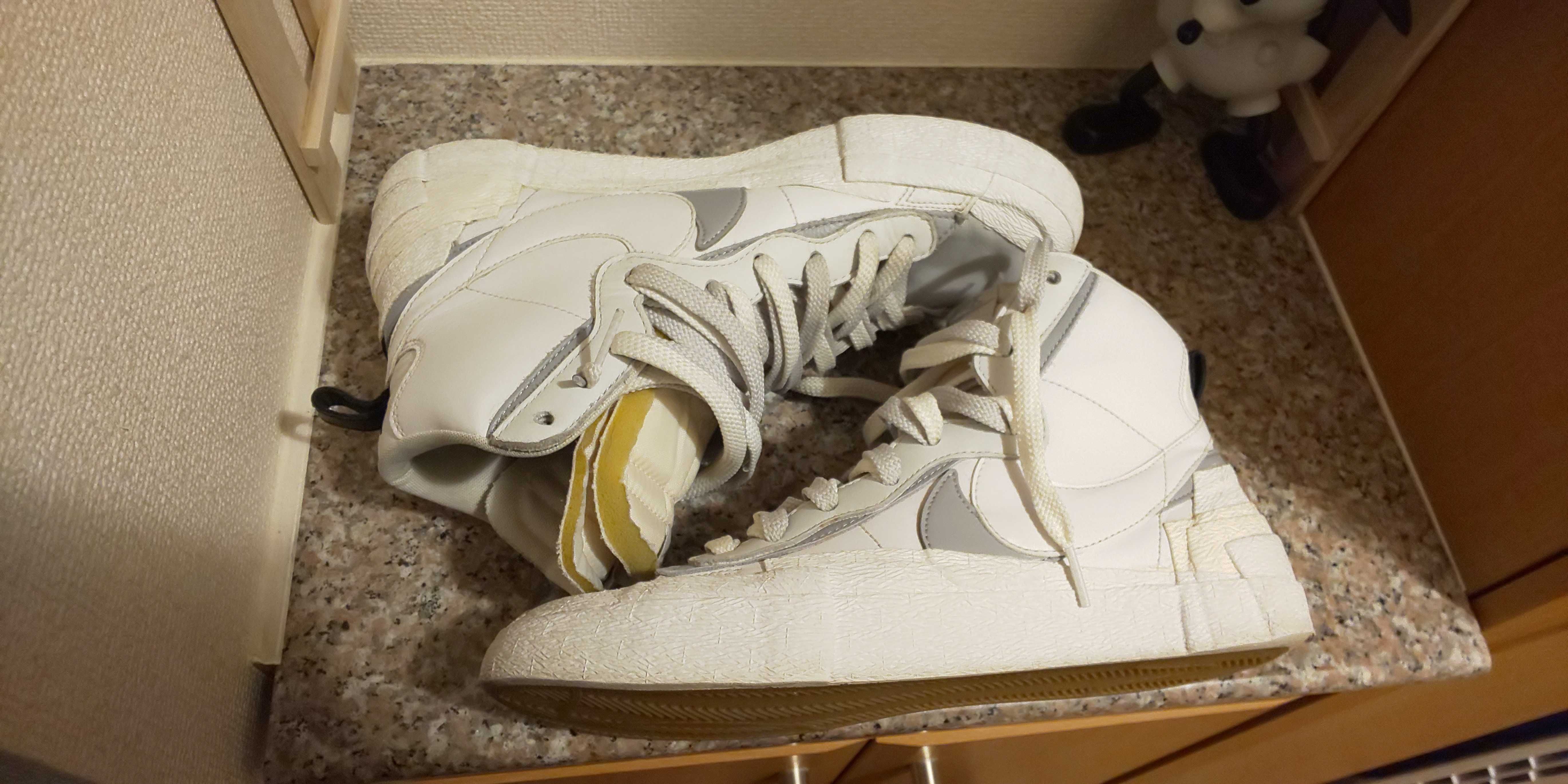 sacai × NIKE BLAZER MID "WHITE/WOLF GREY"