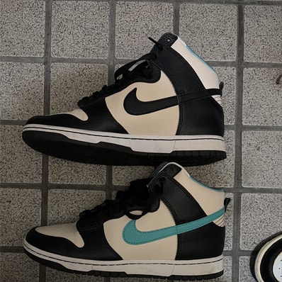Nike Dunk High Retro EMB "Pearl White and Washed Teal"