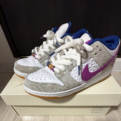 Rayssa Leal × Nike SB Dunk Low PRM "Pure Platinum and Vivid Purple"