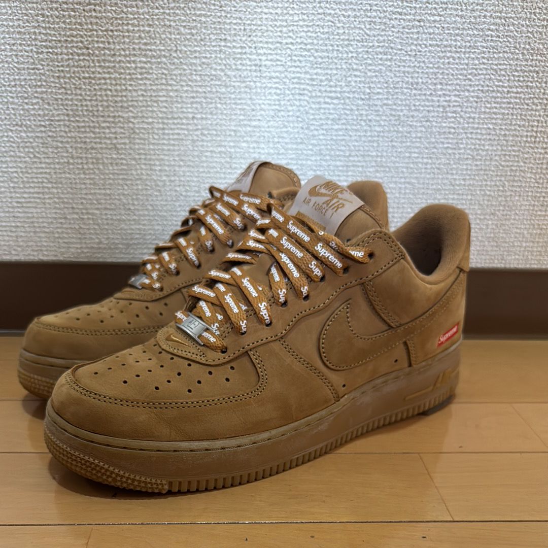 Supreme × Nike Air Force 1 Low "Flax/Wheat"