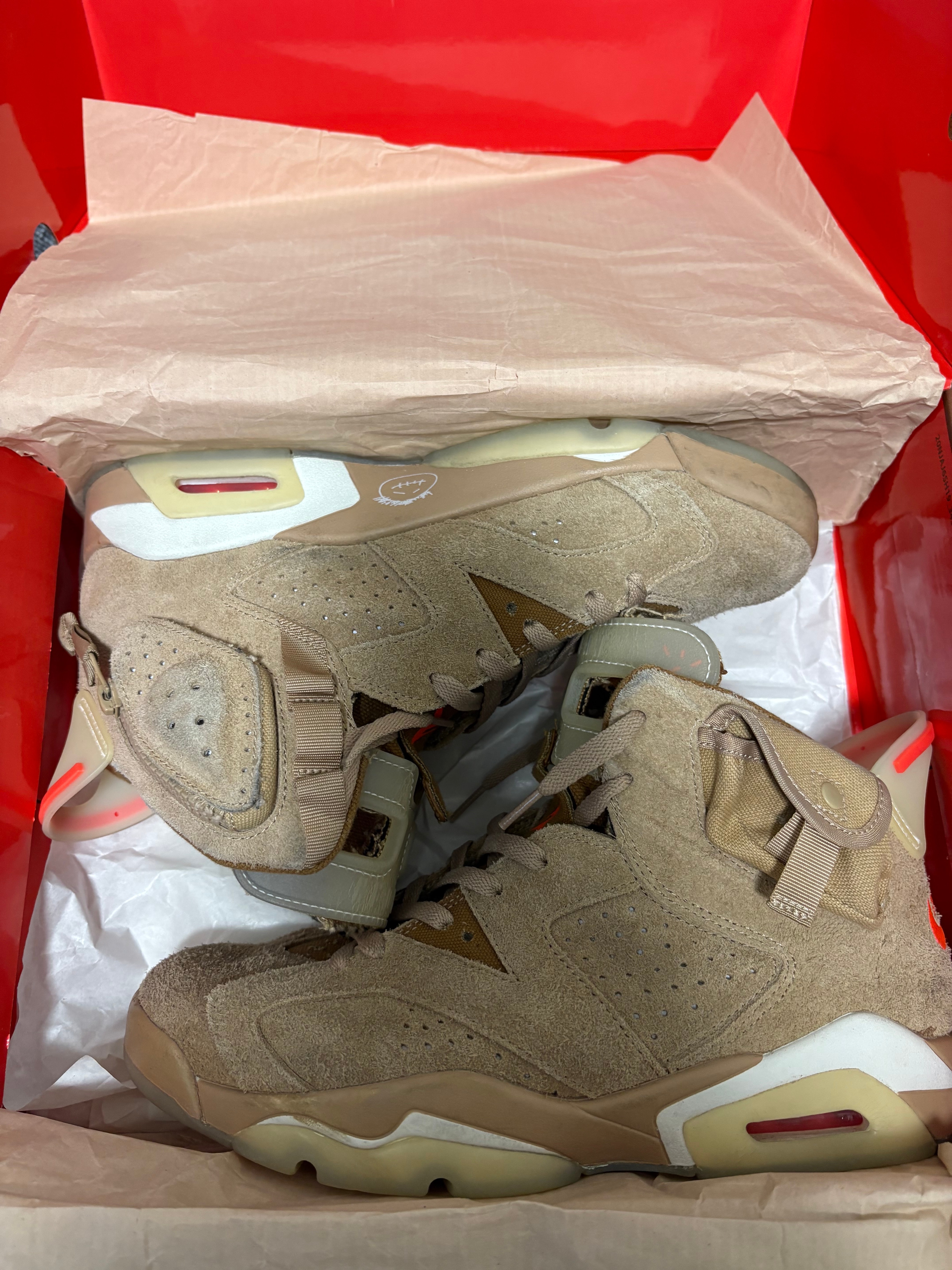 Travis Scott × Nike Air Jordan 6 "British Khaki"