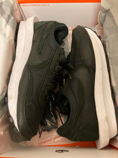 sacai × Nike LDV Waffle "Triple Black"