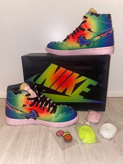 J Balvin × Nike Air Jordan 1 High OG "Rainbow"