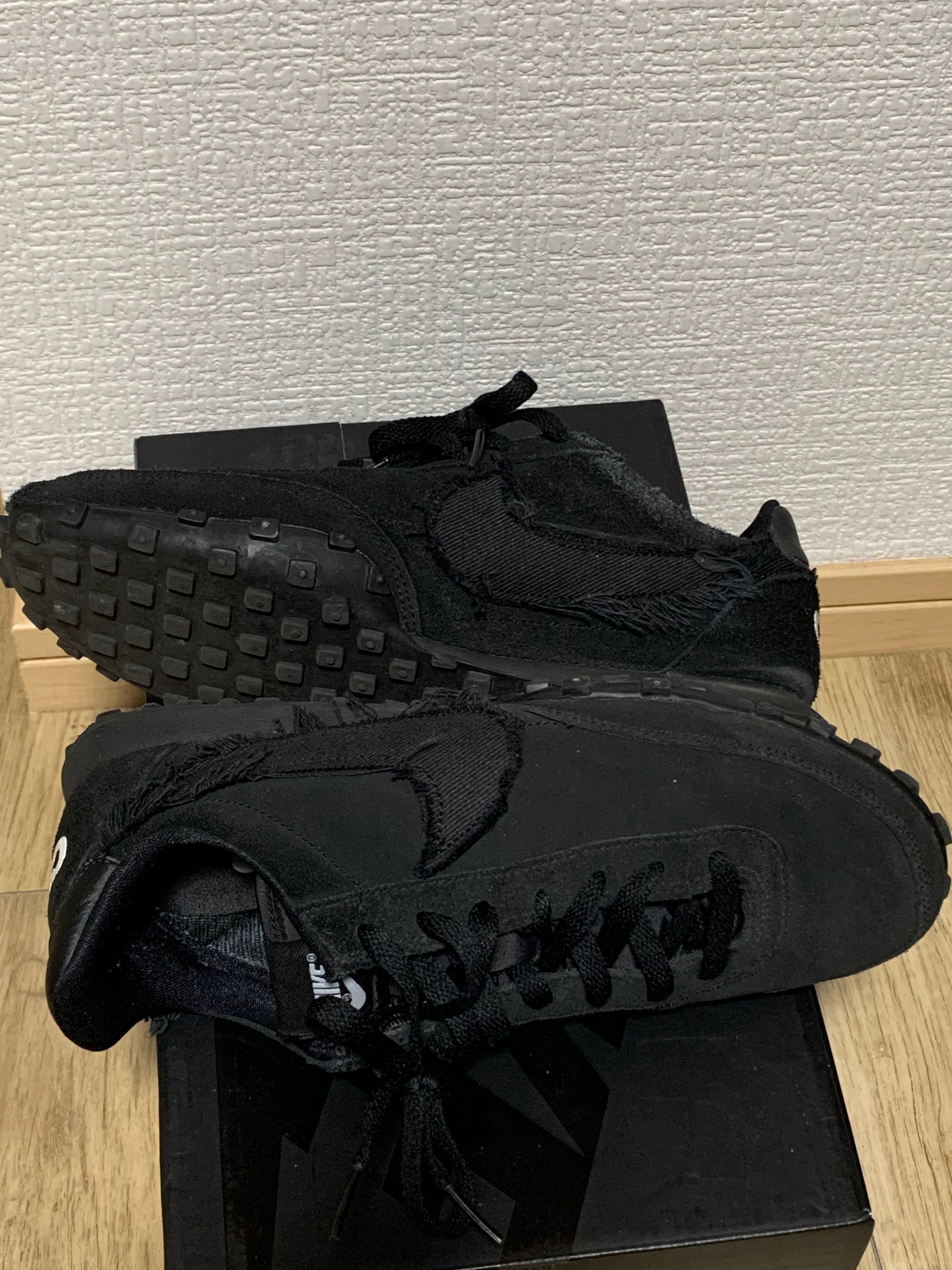 COMME des GARCONS × Nike Waffle Racer "black"