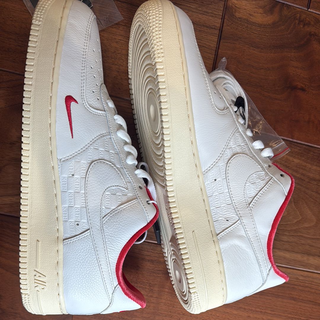 KITH × Nike Air Force 1 Low "White/Red"