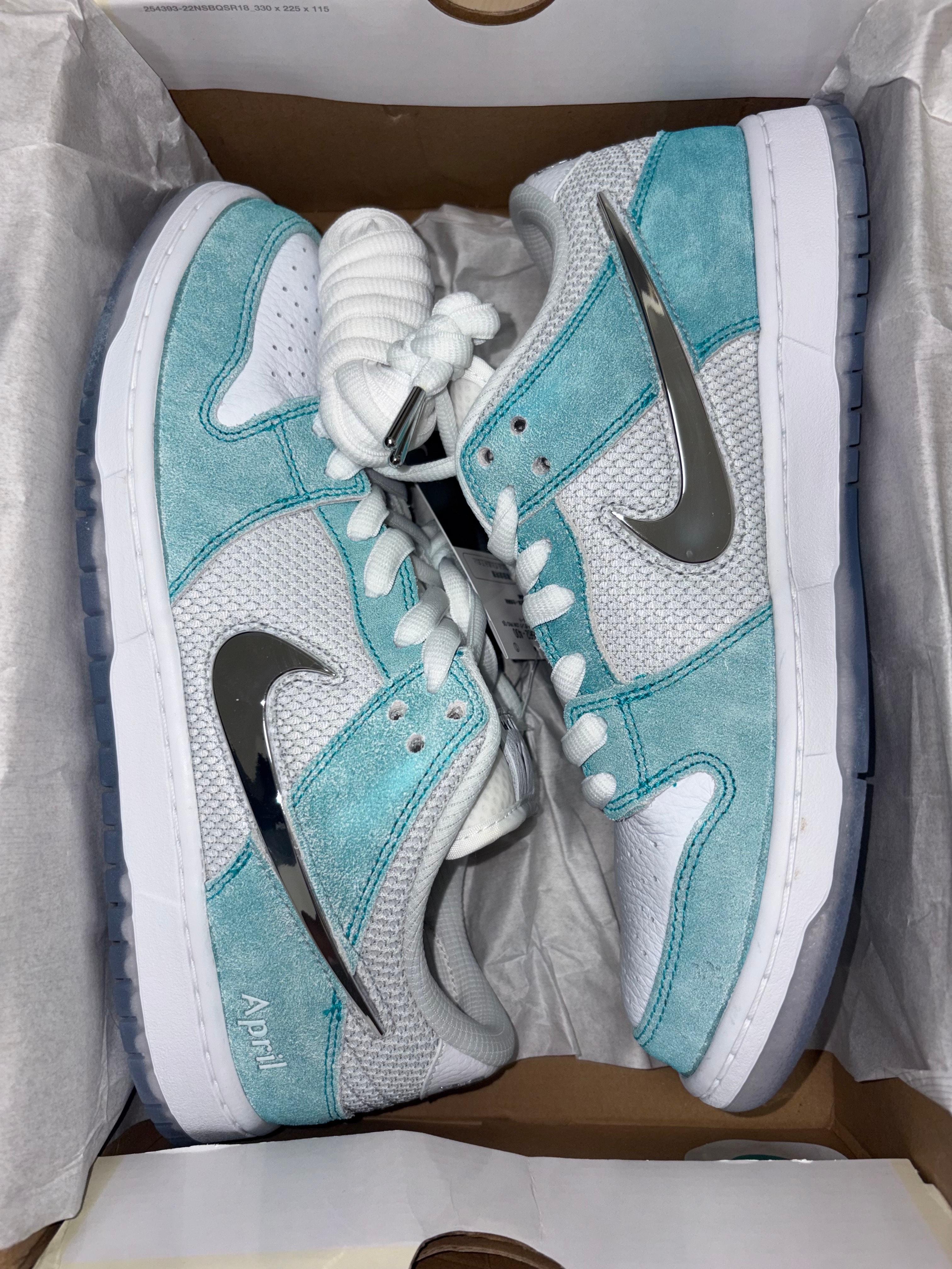 APRIL SKATEBOARDS × Nike SB Dunk Low Pro QS "White and Multi-Color"