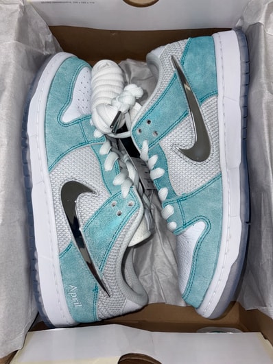 APRIL SKATEBOARDS × Nike SB Dunk Low Pro QS "White and Multi-Color"